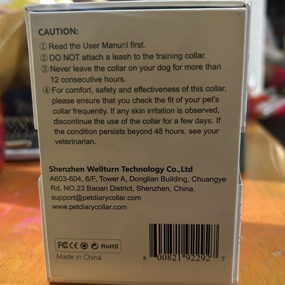 Pet Diary Waterproof Bark Control Dog Collar Adjustable B800 - Picture 2 of 9